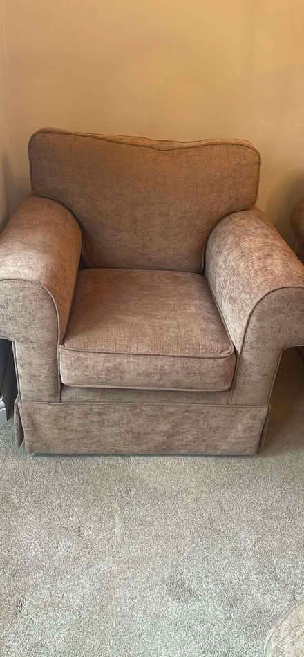 Photo of free One two seater sofa and 2 armchairs (Spondon DE21) #2