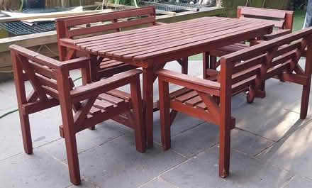Photo of free Wooden Garden Furniture (Sandy Lane GU14) #1