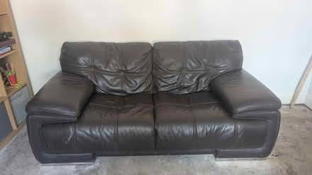 Photo of free 2 X 2 seater leather sofa (WA1 3JL) #3