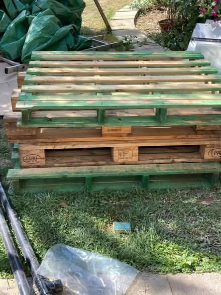 Photo of free Wooden pallets x4 (N13 Palmers Green) #1