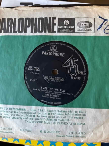 Photo of free 7inch single records from 60’s (Brighton) #2