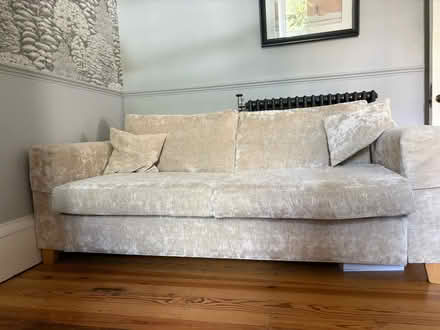 Photo of free Large cream sofa bed (Charlton SE7) #1