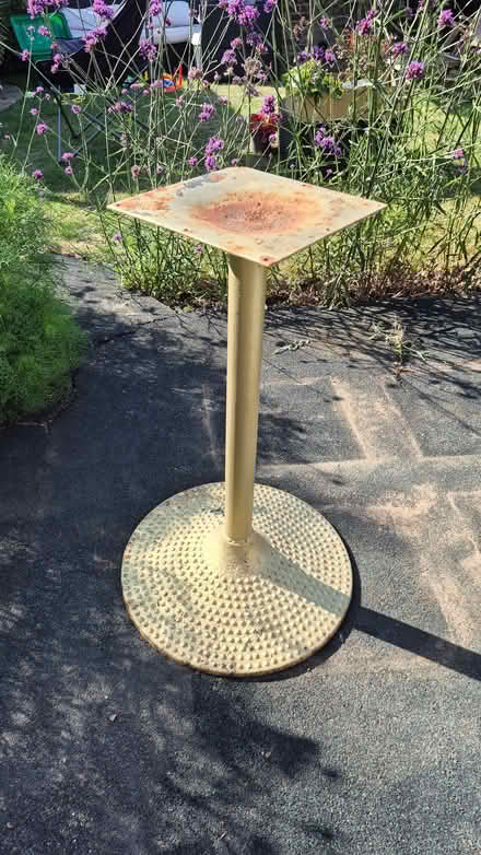 Photo of free Metal table base (High Green S35) #1