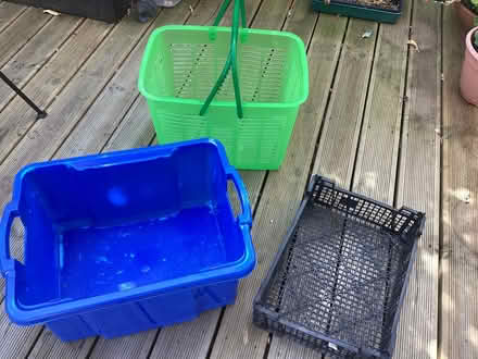 Photo of free Three Plastic Storage Boxes (Radbrook Green SY3) #1