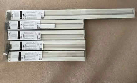 Photo of free Lot of 5 IKEA Hoppvals retractable blinds, white (Emmbrook RG41) #2