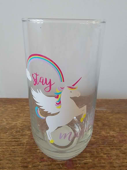 Photo of free Unicorn Drinking Glass (Waterlooville PO8) #2