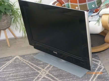 Photo of free Philips 32" flat screen LCD TV with remote, built in stand. (Northowram HX3) #1
