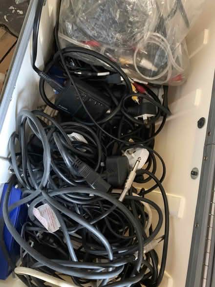 Photo of free Bag of Misc Cables & Power adapters (Hulme M16) #2