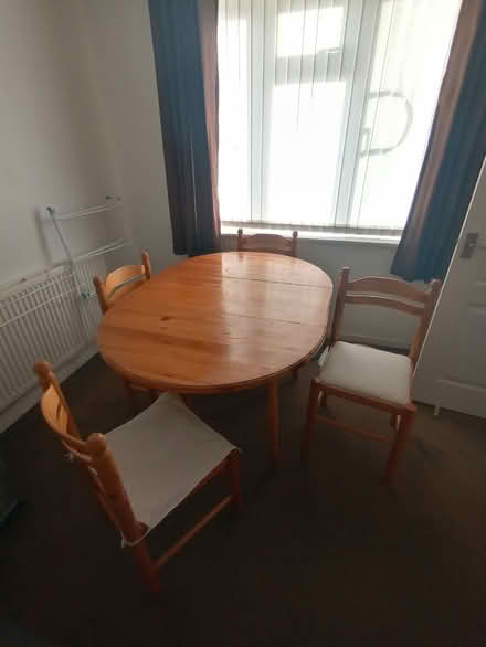 Photo of free Pine extending Table and 4 chairs (Sproatley) #3