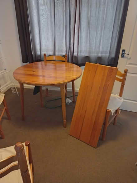 Photo of free Pine extending Table and 4 chairs (Sproatley) #1