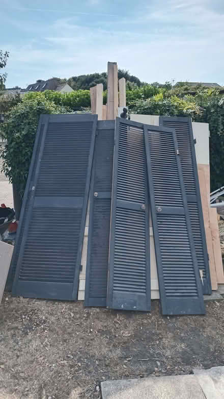 Photo of free 6 louvre doors . Used as built in wardrobe doors. (Overton LA3) #2