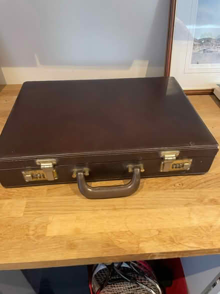 Photo of free Brown briefcase (West Ewell KT19) #2