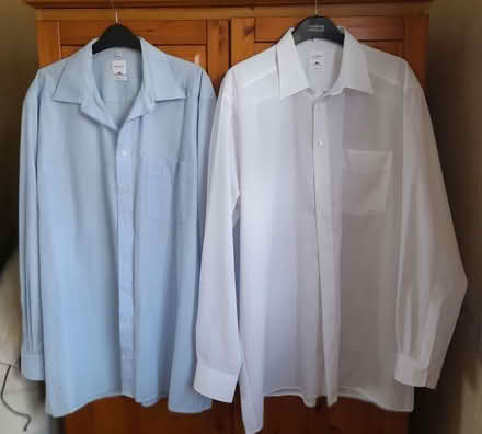 Photo of free Mens shirts x 2 17" collar but large fit body (Taunton Pyrland & Rowbarton District Ward TA2) #1