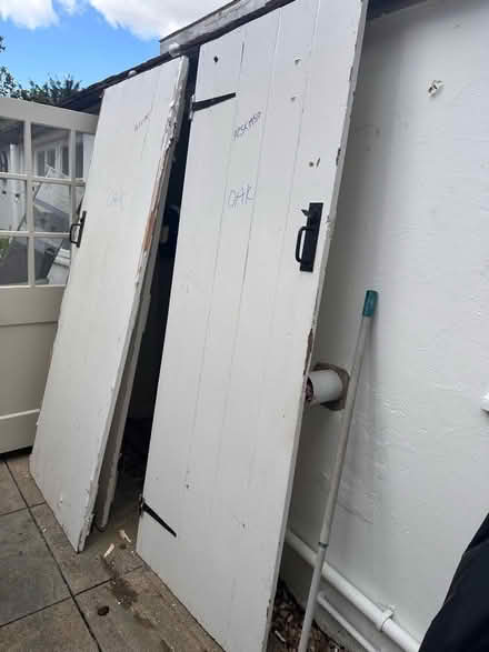 Photo of free 4 reclaimed braced and ledge doors. 3 oak 2 pine. (Abingdon-on-Thames OX14) #4
