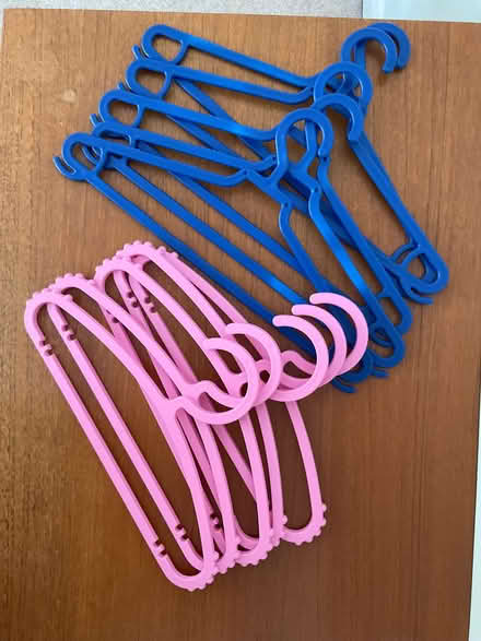 Photo of free Kids plastic clothes hangers (Old Malden KT4) #1