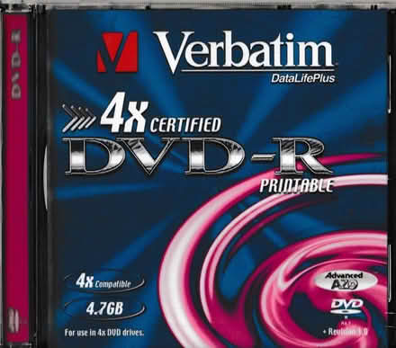 Photo of free DVD-R (Verbatim) (South Reading RG2) #1