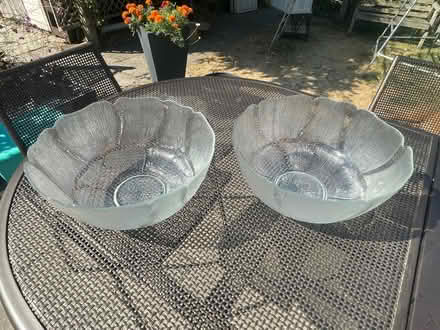 Photo of free 2 large glass bowls (Winterbourne Monkton SN4) #1