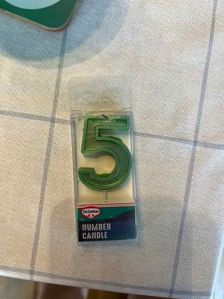 Photo of free Number 5 candle (Rotherfield TN6) #1