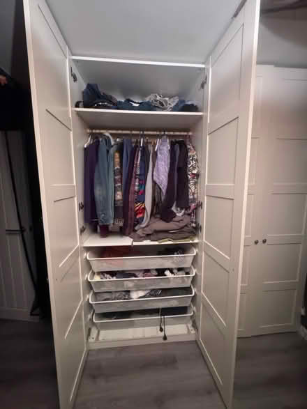 Photo of free IKEA Pax double wardrobe white (Anerley SE20) #2