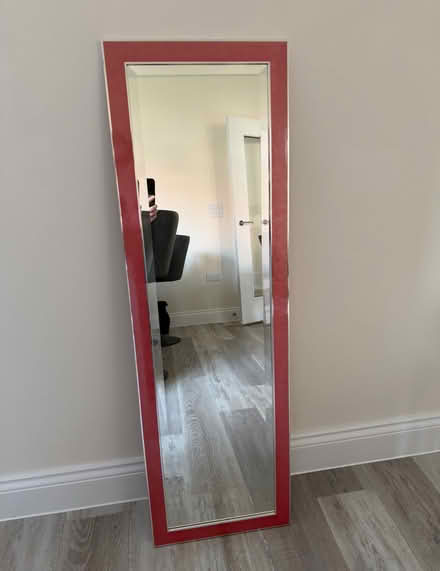 Photo of free Full length mirror deep coral surround (Bishop's Waltham SO32) #1