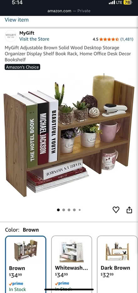 Photo of free small bookshelf for desktop (southeast Denver) #1