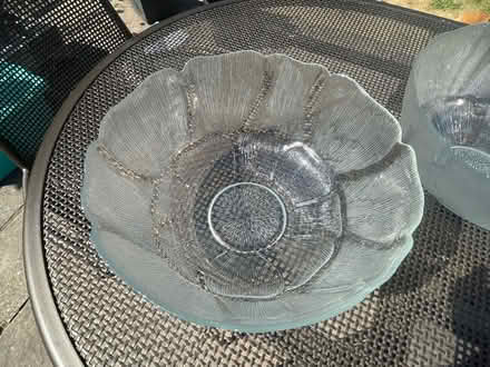 Photo of free 2 large glass bowls (Winterbourne Monkton SN4) #2