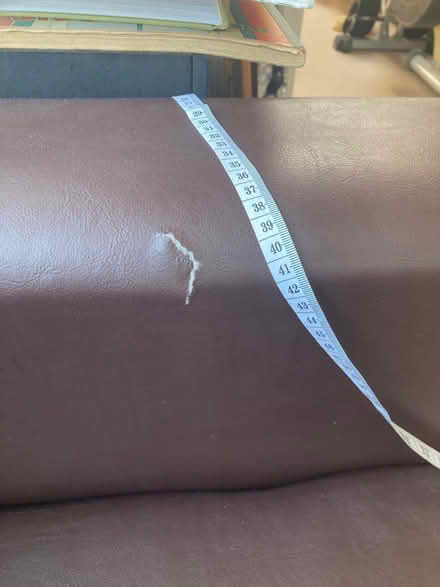 Photo of free Small faux leather sofa (Blackford EH9) #4