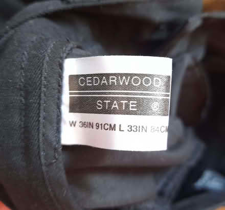 Photo of free pair of mens black trousers 36R and 36/33 (Taunton Pyrland & Rowbarton District Ward TA2) #3
