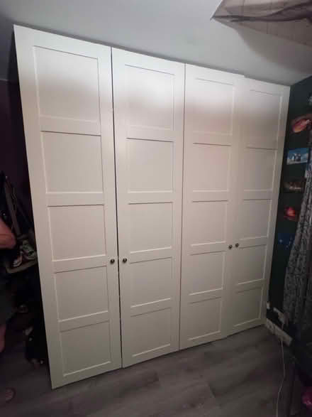 Photo of free IKEA Pax double wardrobe white (Anerley SE20) #1