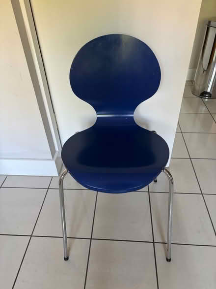 Photo of free Blue wooden chair (Beckenham BR3) #1