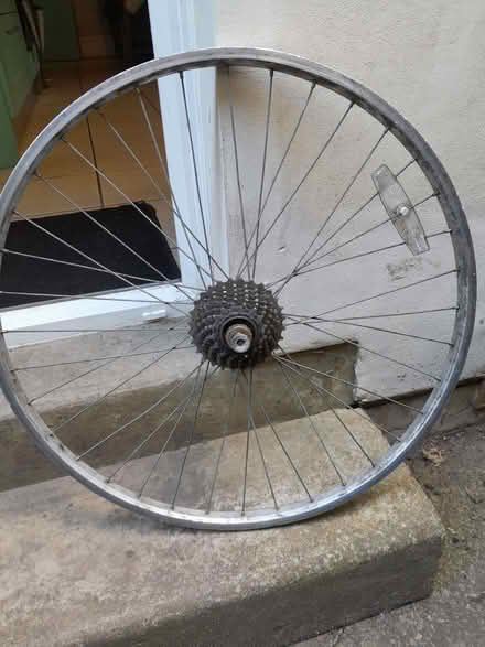 Photo of free Rear bike wheel and cassette (Moldgreen HD5) #1