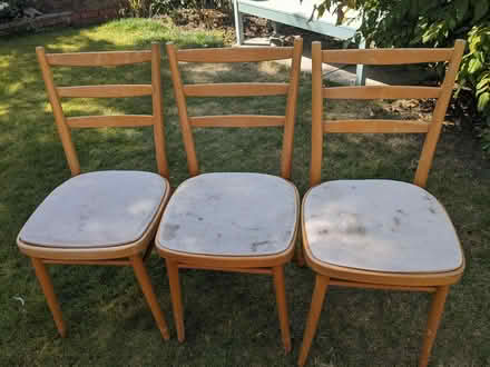 Photo of free Beech extendable dining room table and six chairs (Burntwood CH5) #2