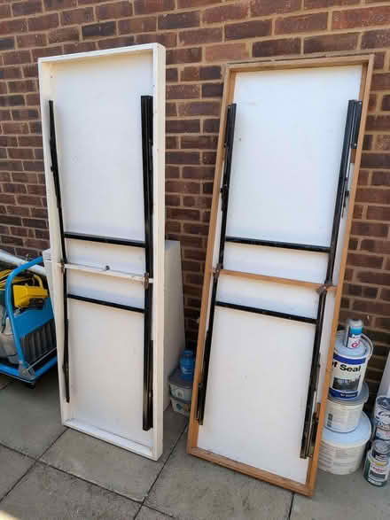 Photo of free Trestle tables and plastic chairs (Purley CR8) #1