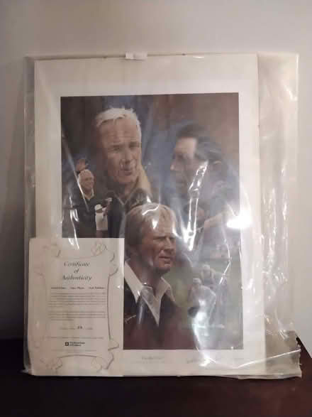 Photo of free Large framed print golfers jack Nicholas Arnold Parmer (Delapre NN4) #1