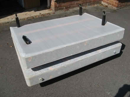Photo of free Double Divan Bed with Mattress (Llangwstenin LL28) #1