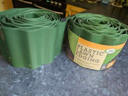 Photo of free 2 lengths of 10m lawn edging (Buckskin RG22) #1