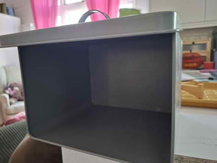 Photo of free Grey metal bread bin (Streatham SW16) #3
