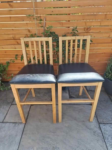 Photo of free Bar chairs x2 (Ballybrack Co Dublin) #2