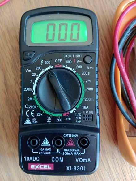 Photo of free Multimeter and leads (Hastings TN34) #2