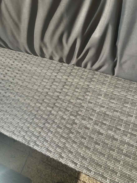Photo of free Garden L shaped set woven plastic grey (Teddington TW11) #3