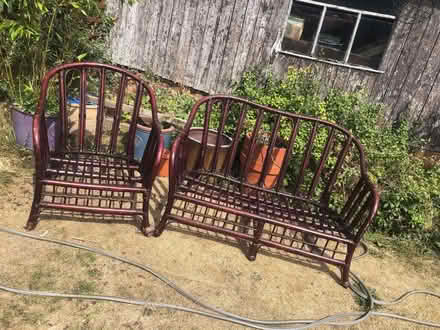 Photo of free Cane Settee & Chair (St Anne's on the Sea FY8) #1