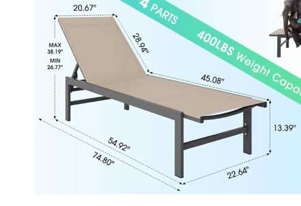 Photo of free New Outdoor Lounge Chair (Wakefield) #2