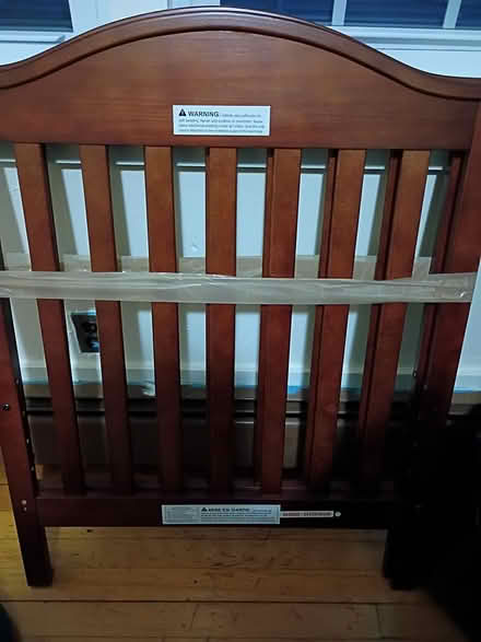 Photo of free Baby crib with mattress (Malden) #1