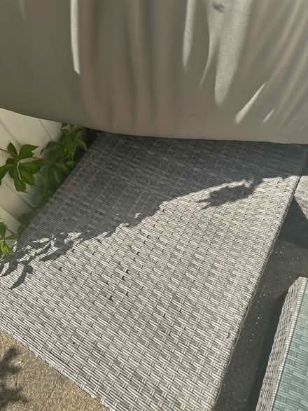 Photo of free Garden L shaped set woven plastic grey (Teddington TW11) #4