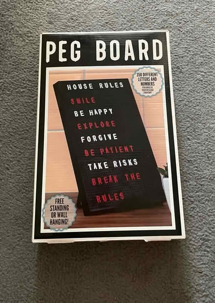 Photo of free Peg Letter Board (E10) #1
