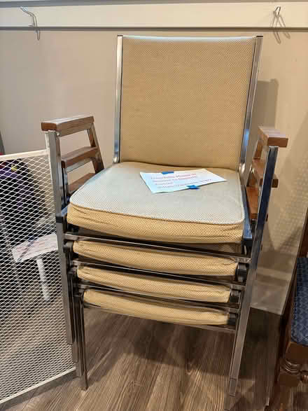 Photo of free Stackable chairs (Woodridge near Perry School) #1