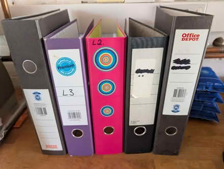 Photo of free Lever arch ring binders. (West Farleigh ME15) #1