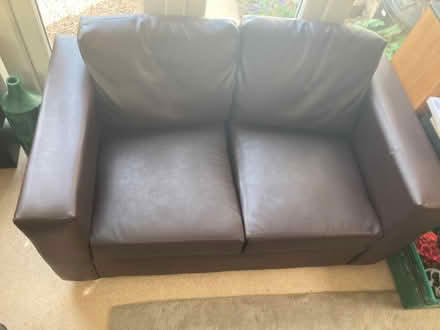 Photo of free Small faux leather sofa (Blackford EH9) #2