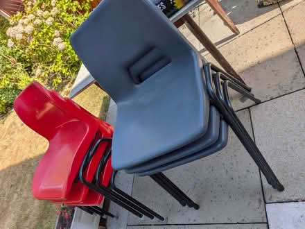 Photo of free Trestle tables and plastic chairs (Purley CR8) #2