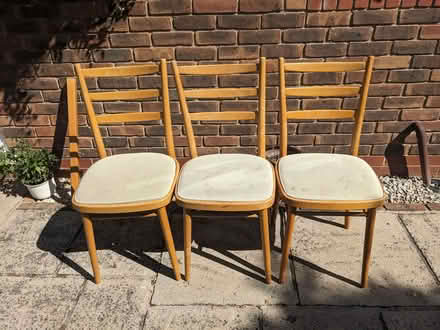 Photo of free Beech extendable dining room table and six chairs (Burntwood CH5) #1